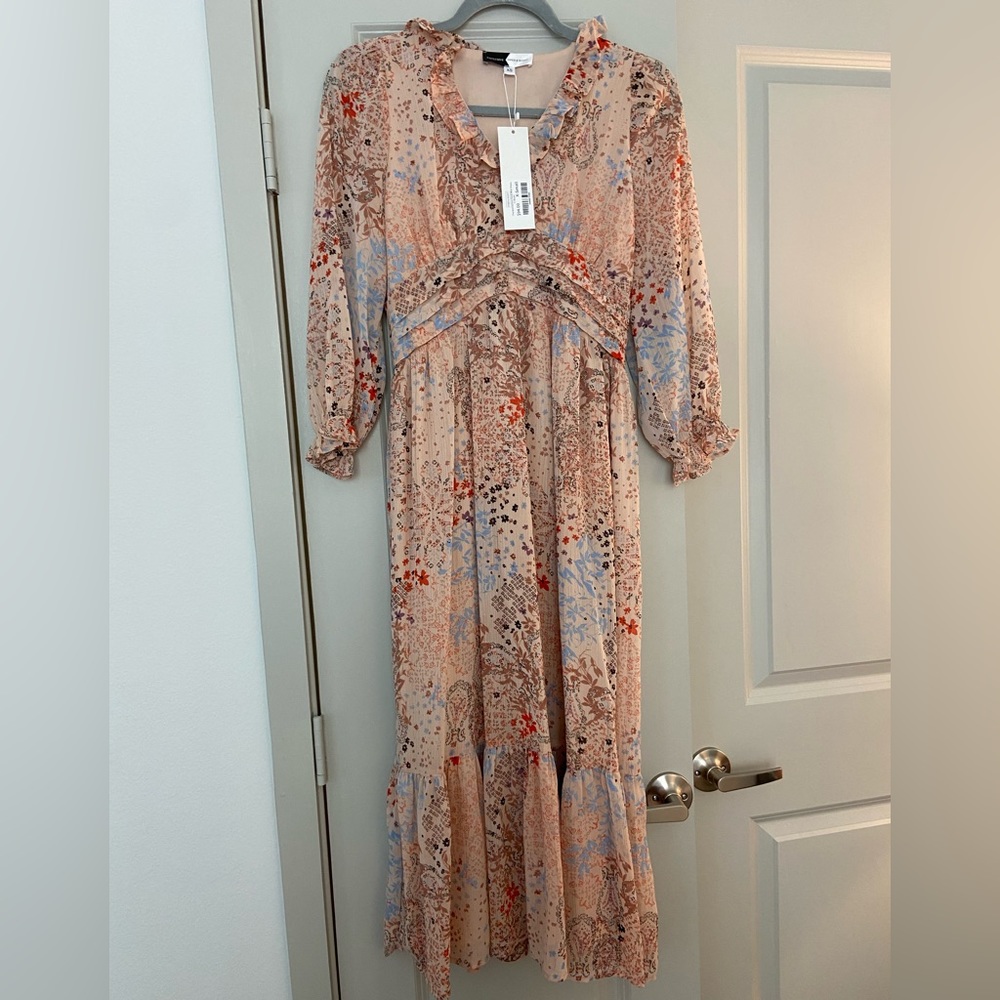 COPY - NWT Piper & Scoot Dress! The Bremerton Floral Midi Dress in Blush